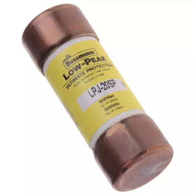 Cooper Bussmann Tube Fuse 600AC /300DC V Rated Voltage, LPJ-20SP