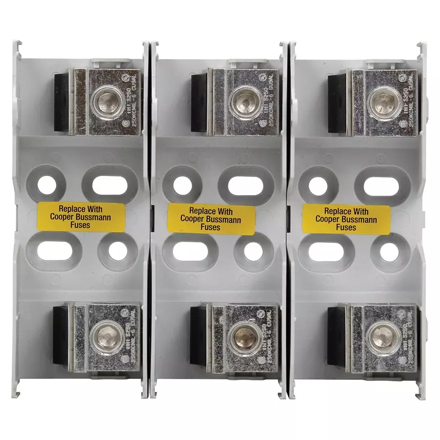 EATON BUSSMANN MODULAR FUSE HOLDER, 200A, 600V, BOX LUG, JM60200-3CR