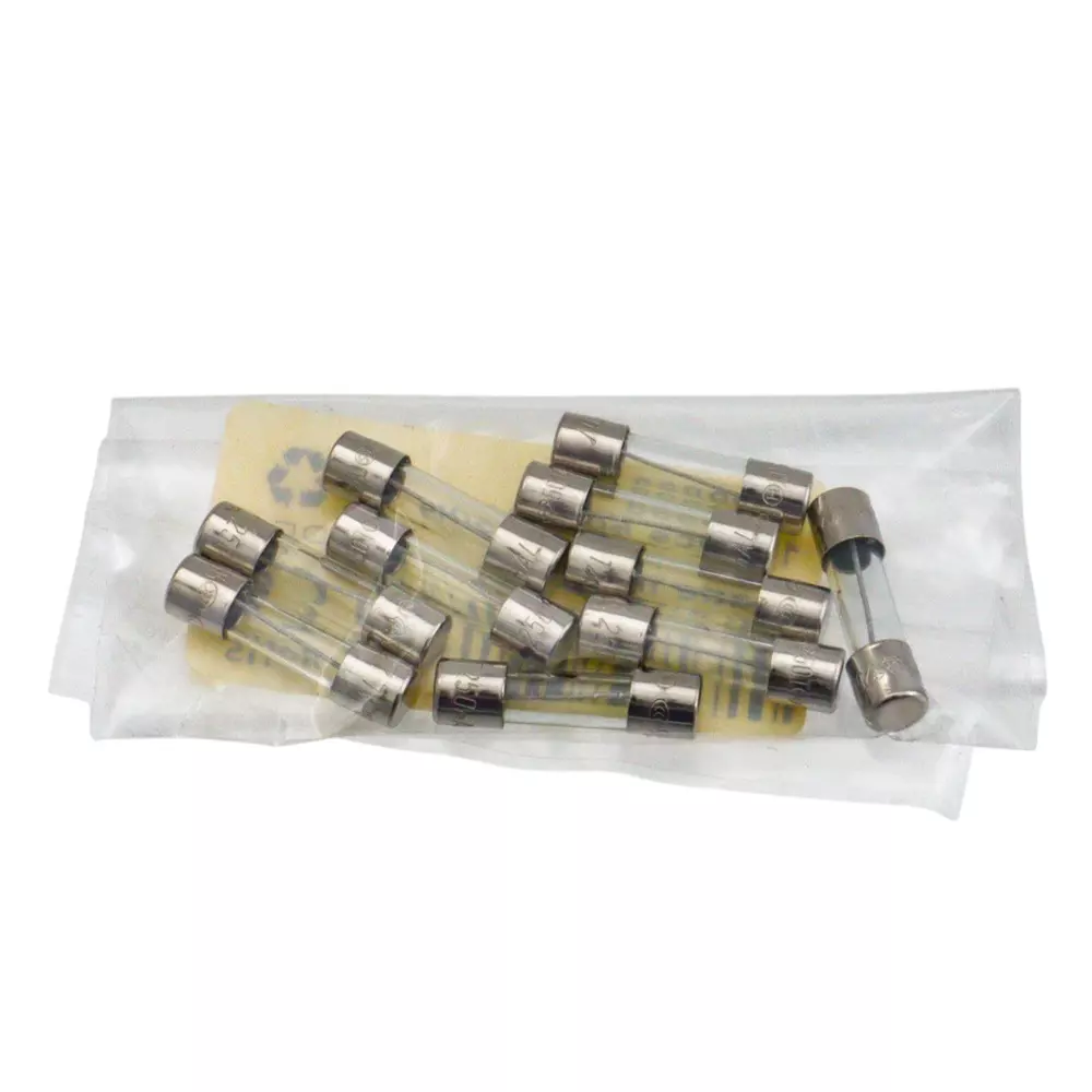 RS PRO Glass Tube Fuse 0.25 Amp Rated Current 250 V Rated Voltage, 610-9888 (Pack of 10)