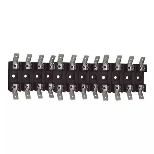 EATON FUSE BLOCK, 6.3 X 32MM, BOLT IN MOUNT, BK/S-8301-1-R