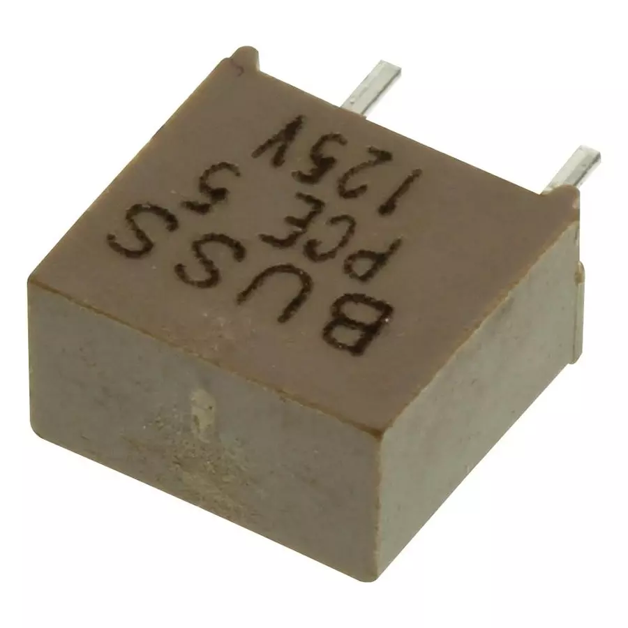 EATON FUSE, PCB, 5A, 250V, FAST ACTING, BK/PCE-5-R