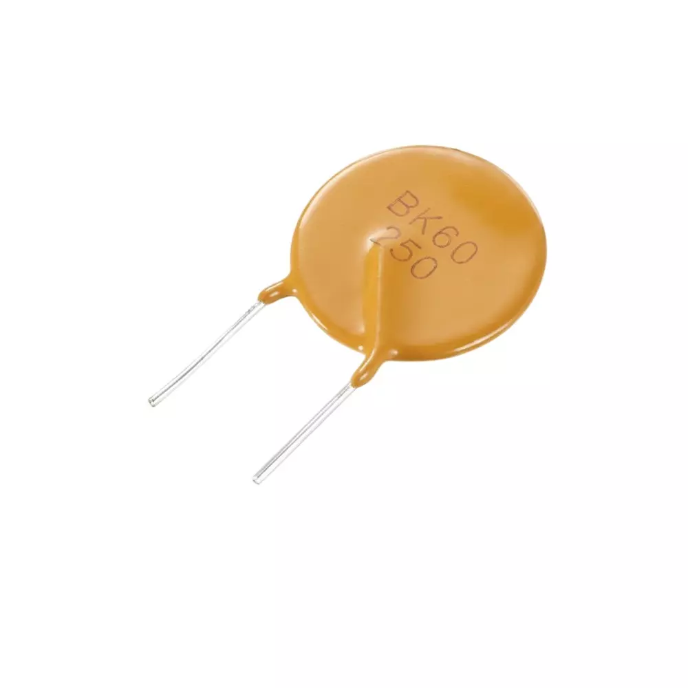 Yageo Resettable Fuses - PPTC Through Hole 40 mΩ Resistance 9.4 mm Diameter, BK60-065-DI