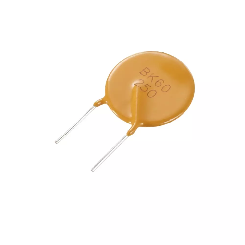 Yageo Resettable Fuses - PPTC Through Hole 700 mΩ Resistance 17.5 mm Diameter, BK60-185-DZ