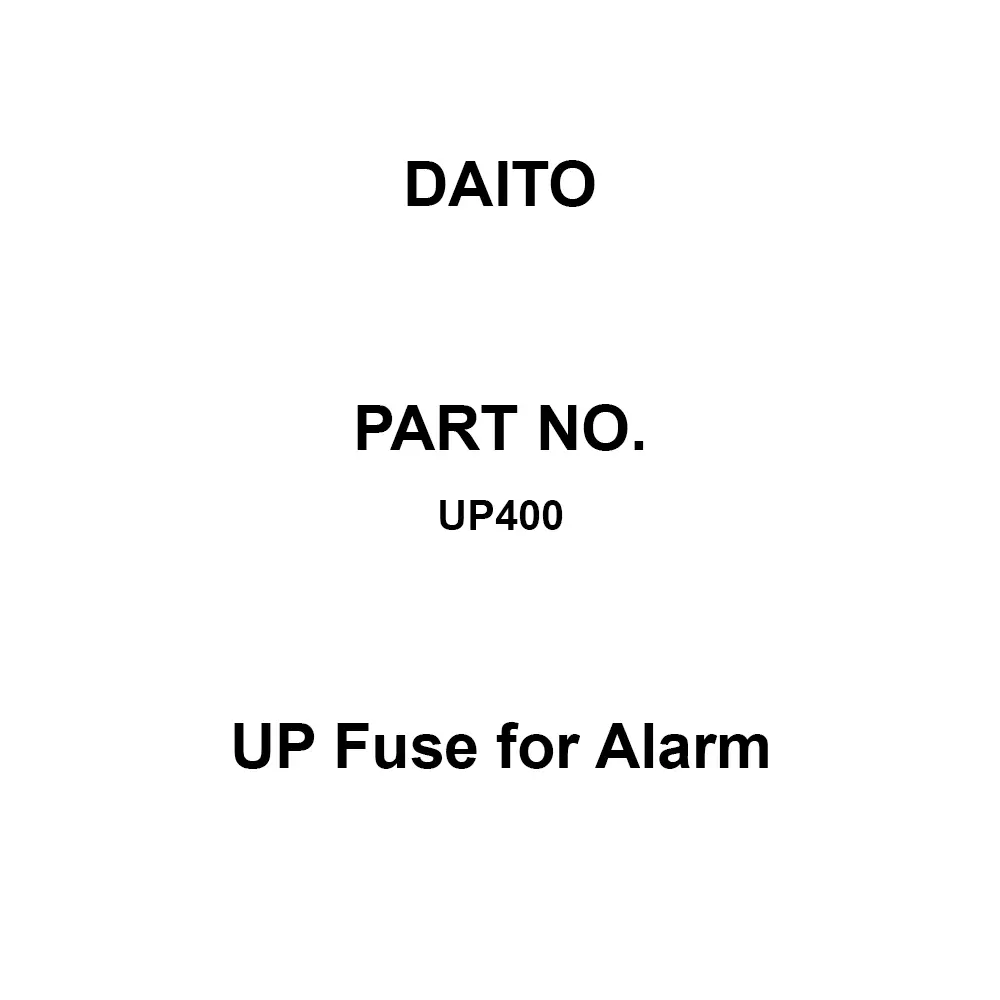 Daito UP Fuse for Alarm 40 Amp Rated Current, UP400