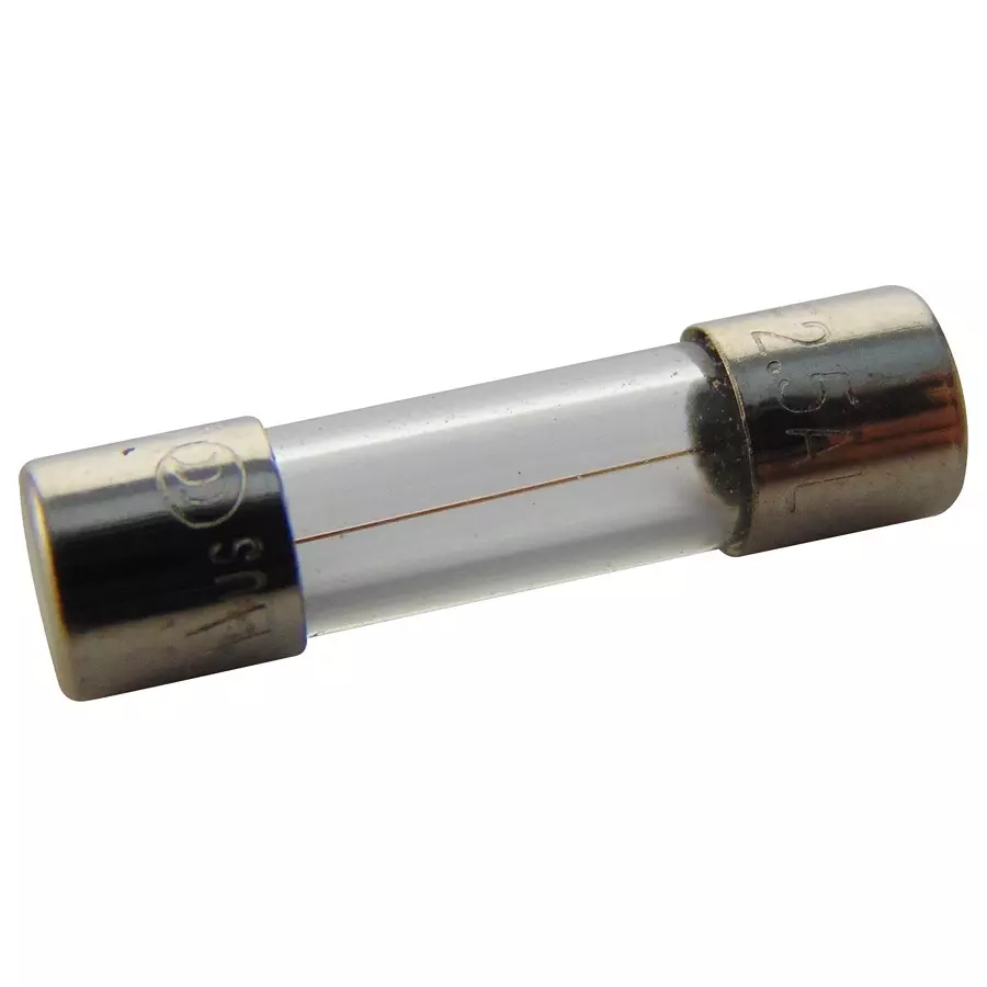 SCHURTER Fuse, Fast Acting, Glass, 2.5A, 0034.1520 (Pack of 10)