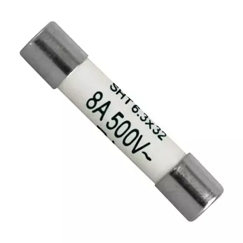 SCHURTER Fuse, 8A, 6.3X32 mm, Time Lag, 8020.5020 (Pack of 10)