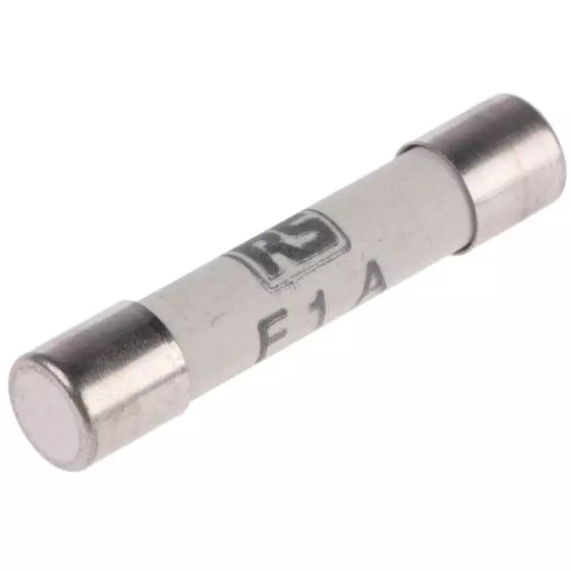 RS PRO Ceramic Tube Fuse 1 Amp Rated Current 500 AC V Rated Voltage, 413-197 (Pack of 10)