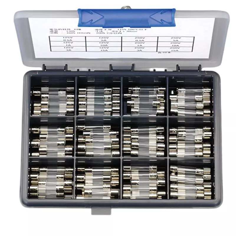 Esco Diameter Fuse Set 125.25 V Rated Voltage 0.5.1.3.5.10.15 A Rated Current Φ5.2 x20 mm Size, EA758ZX