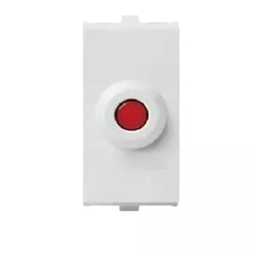 Anchor Roma Urban Manual Resettable Fuse 1 Module PVC Plastic 16 A White for Industrial Use, 66616