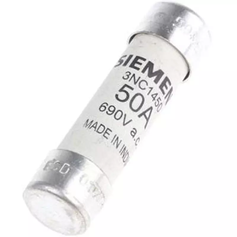 Siemens Tube Fuse 690AC V Rated Voltage, 3NC1450 (Pack of 10)