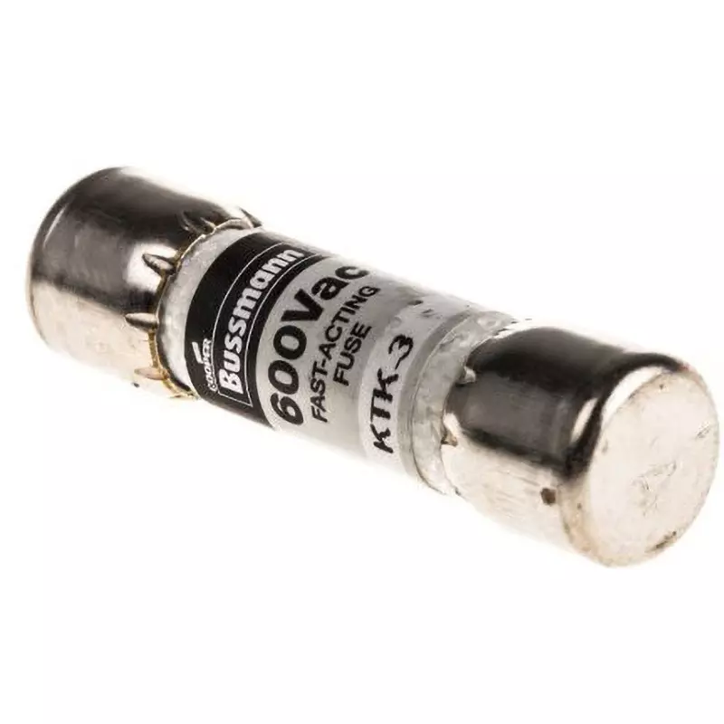 Cooper Bussmann Tube Fuse 600AC V Rated Voltage, KTK-3 (Pack of 5)