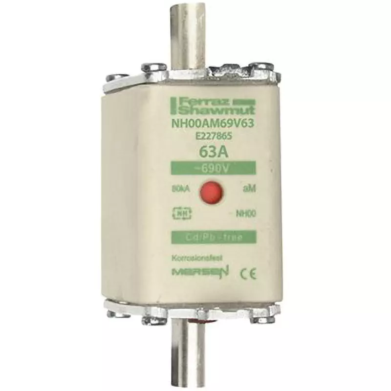 Mersen Fuse Link 63 A Rated Current 690 AC Rated Voltage, E227865C