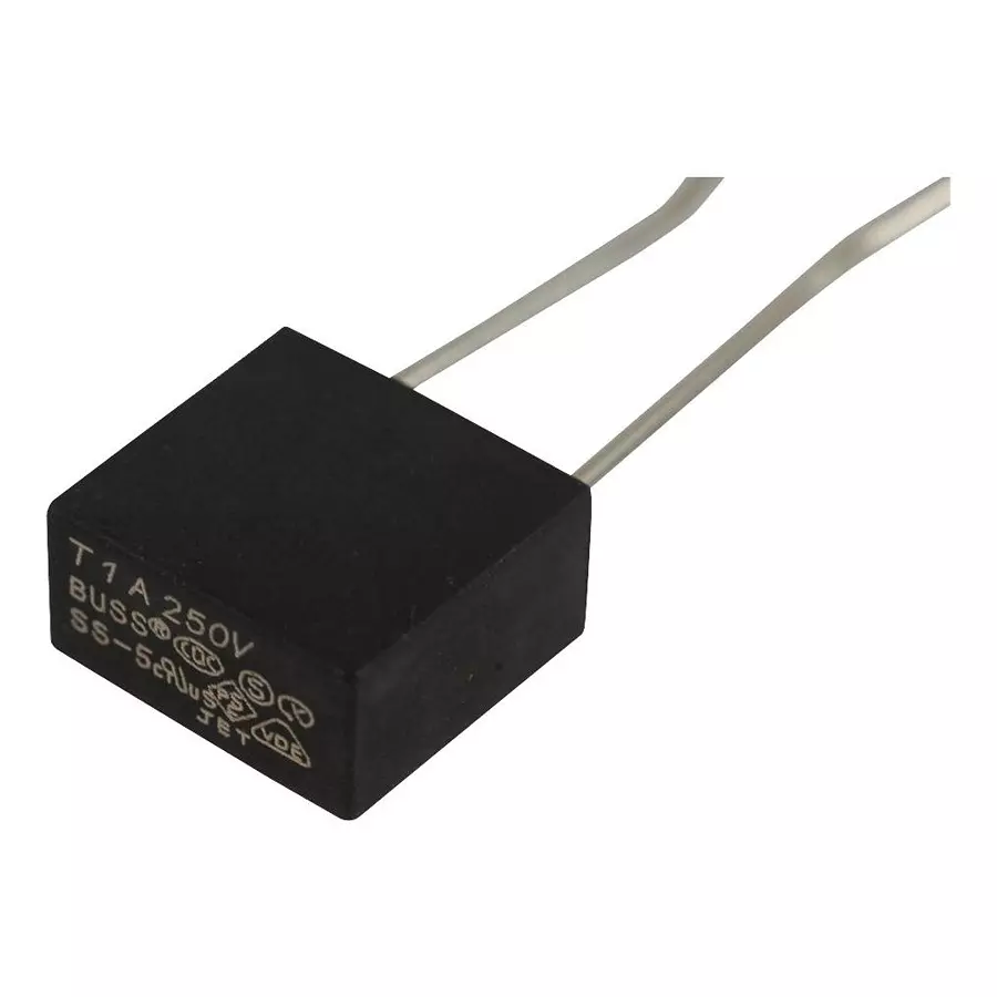EATON BUSSMANN FUSE, PCB, 1A, 250VAC, TIME DELAY, SS-5H-1A-AP (Pack of 10)