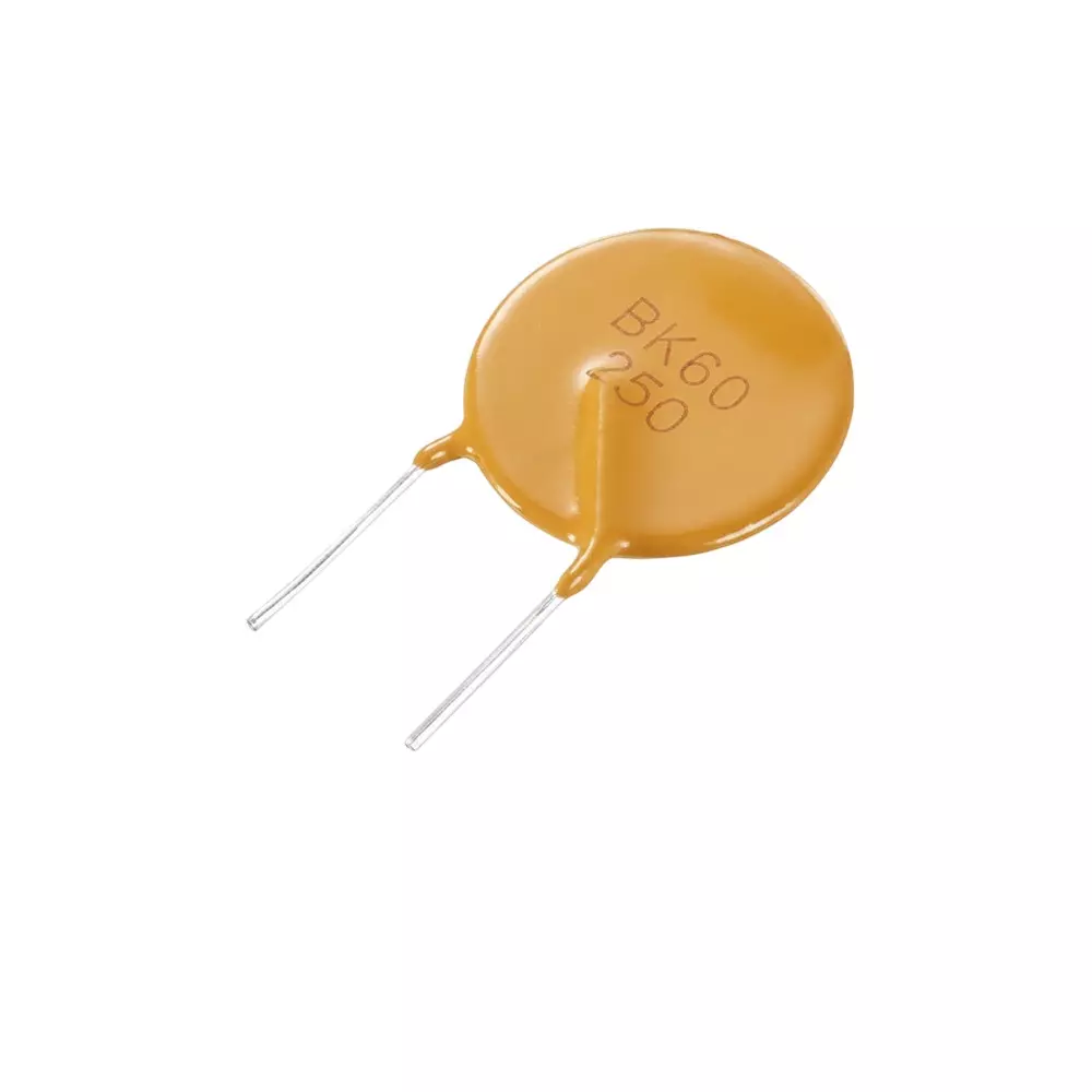 Yageo Resettable Fuses - PPTC Through Hole 80 mΩ Resistance 7.4 mm Diameter, BK60-030-DZ