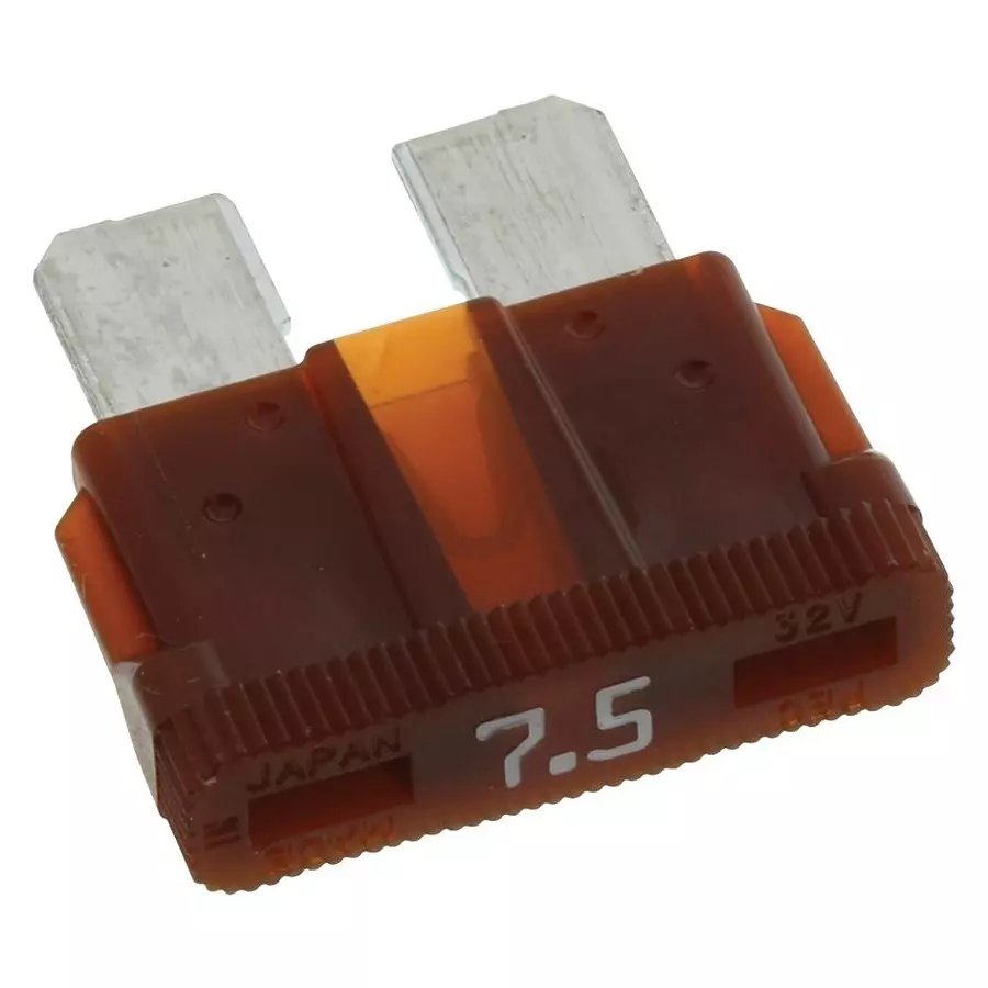 EATON BUSSMANN FUSE, BLADE, 7.5A, 32V, FAST ACTING, BK/ATC-7-1/2