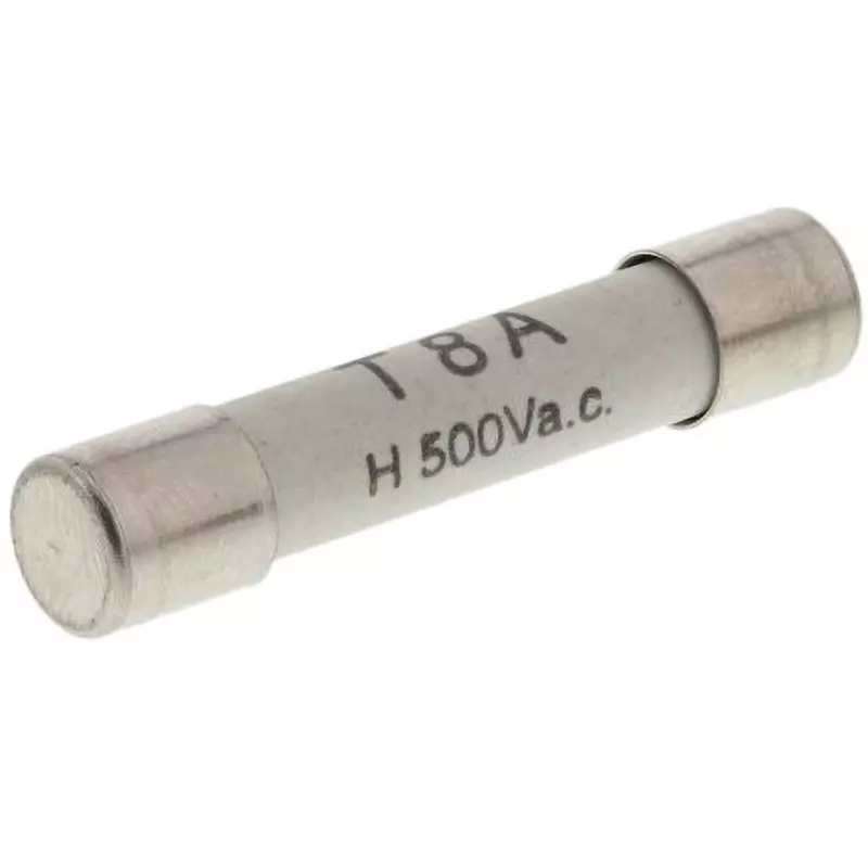 RS PRO Ceramic Tube Fuse 8 Amp Rated Current 500 AC V Rated Voltage, 247-4043 (Pack of 10)