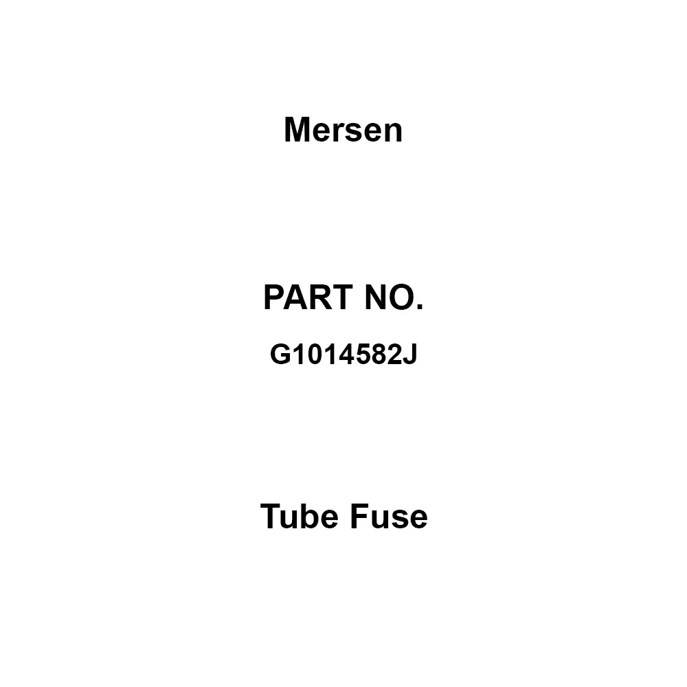 Mersen Tube Fuse 30 A Rated Current 500 DC/690 AC/700 AC Rated Voltage, G1014582J (Pack of 10)