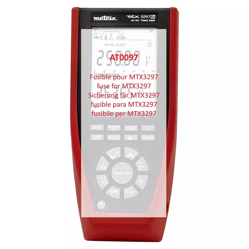 Metrix Multimeter Fuse, 20A, 1 - 1000V, 196 x 90 x 47.1 mm, AT0097