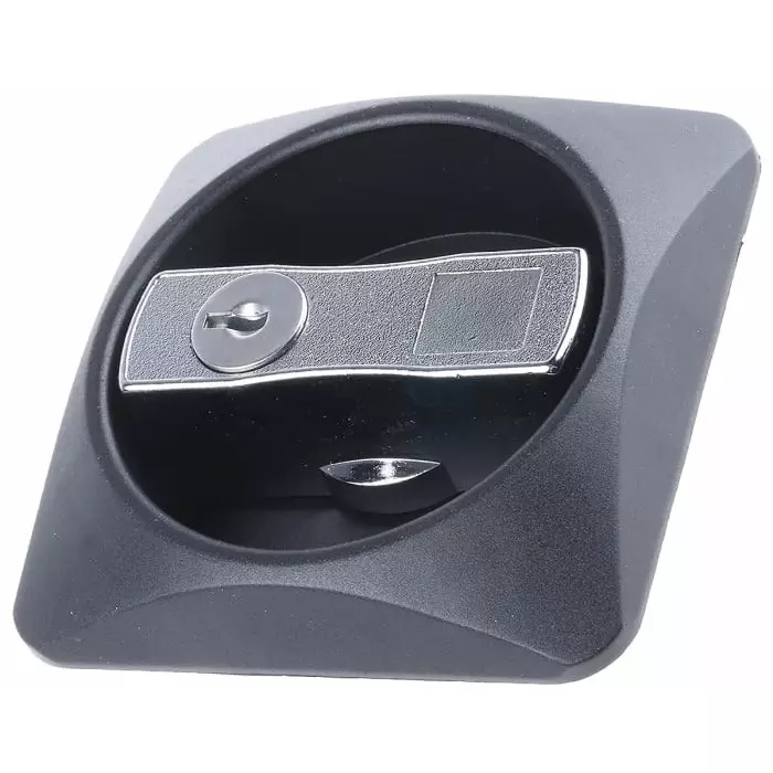 Euro-Locks a Lowe Fletcher group Company Black Metal Plastic Locking Handle Flush, 1691082