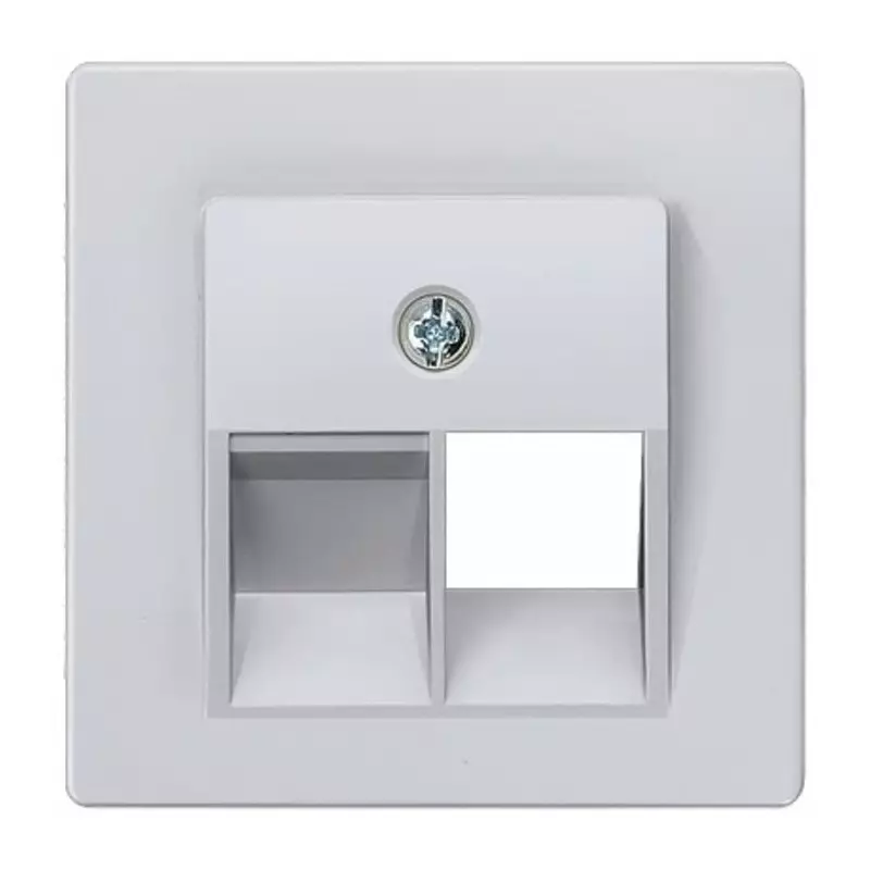 Siemens Aluminium 1 Gang Cover Plate Thermoplastic Cover Plate, 5TG1260