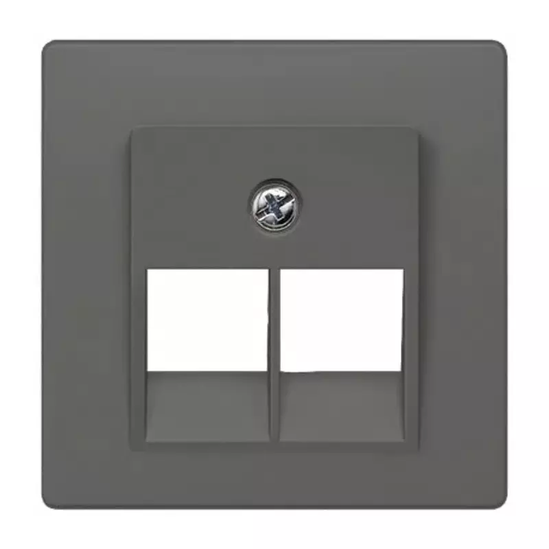 Siemens Carbon Fibre 1 Gang Cover Plate Thermoplastic Cover Plate, 5TG1231