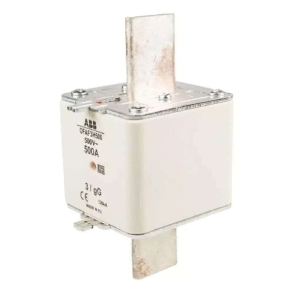 ABB 500A Centred Tag Fuse, NH3, 500V, OFAF3H5001SCA022627R7080