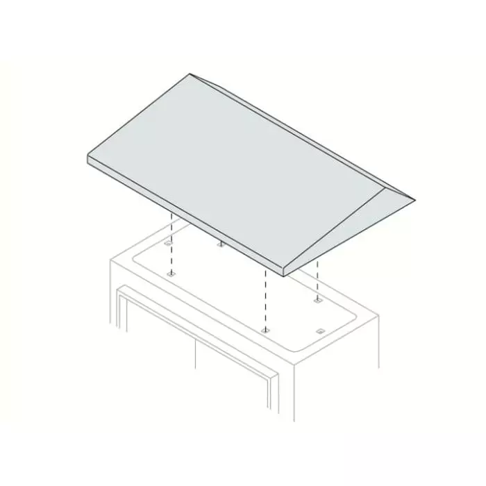 ABB SR/SRN Series Steel Drip Shield for Use with Enclosure, 200 x 150 x 55mm, TT2015K