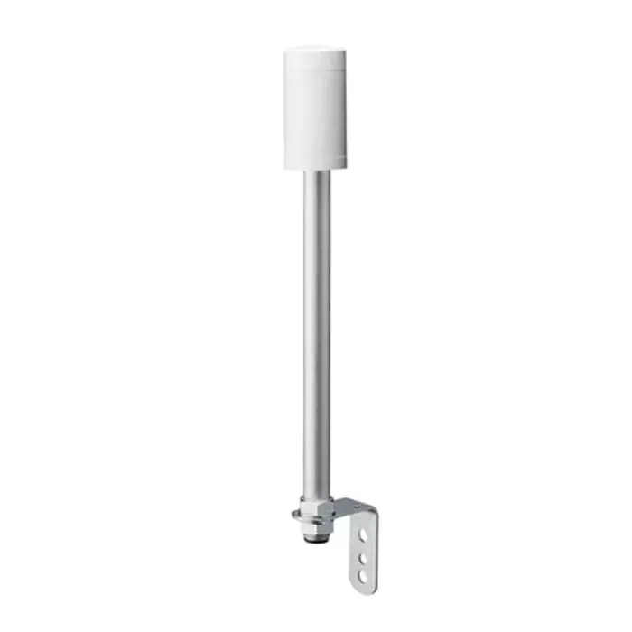 Patlite LR5 Series White Mounting Base with Tube 24 V DC LED Bulb DC, LR5-02LJNW