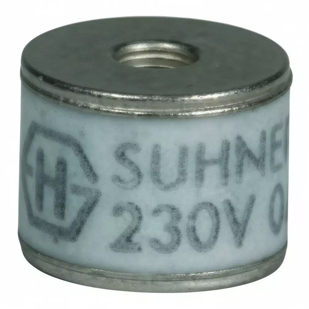HUBER+SUHNER Gas Discharge Tubes 2 Electrode 30 kA 230 V 8x6 mm, 9071.99.0547 (73_Z-0-0-547)