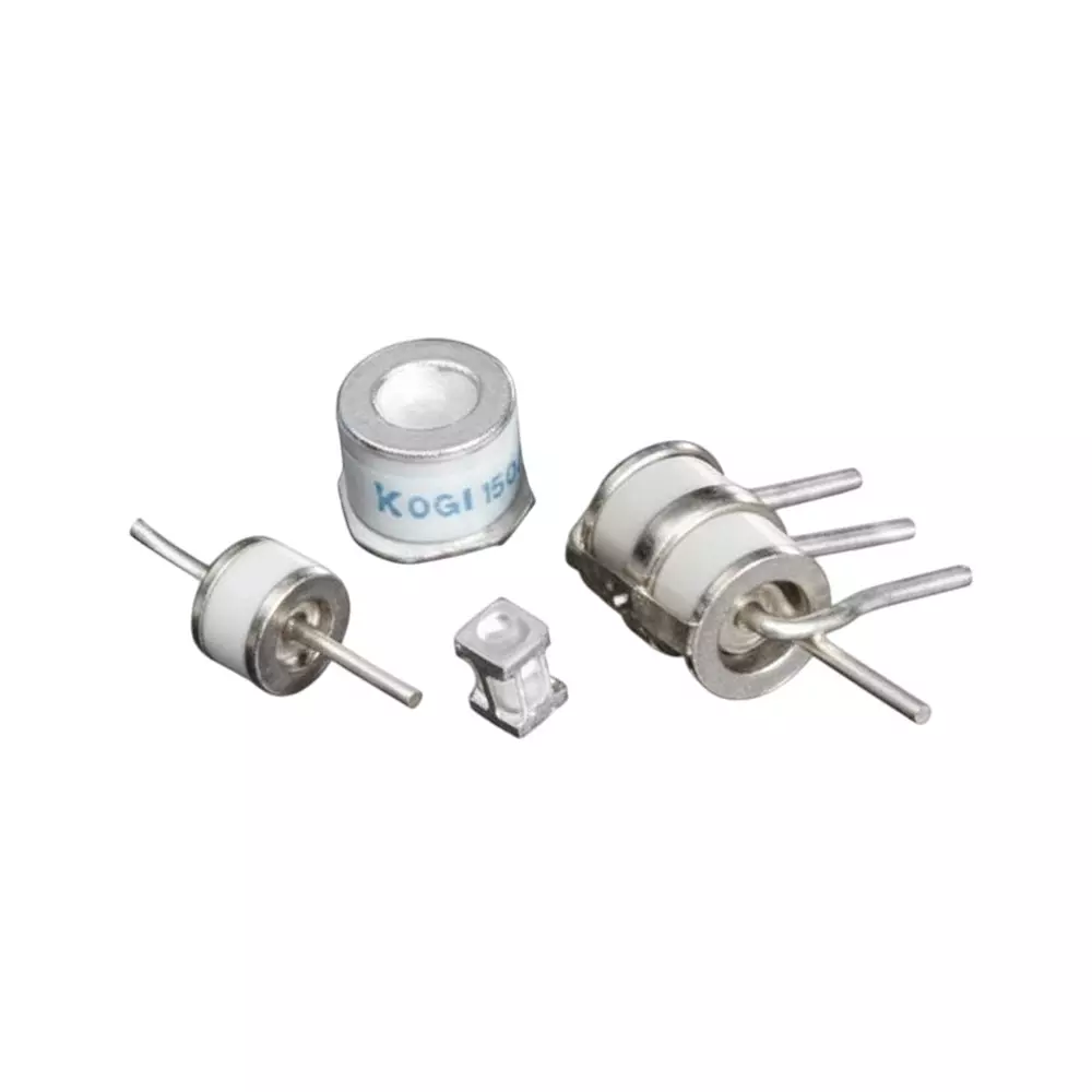 Littelfuse GTCx28-R Series Gas Discharge Tubes 2 Electrode 5 kA 600 V Axial Termination Style 8x6 mm, GTCA28-601M-R05