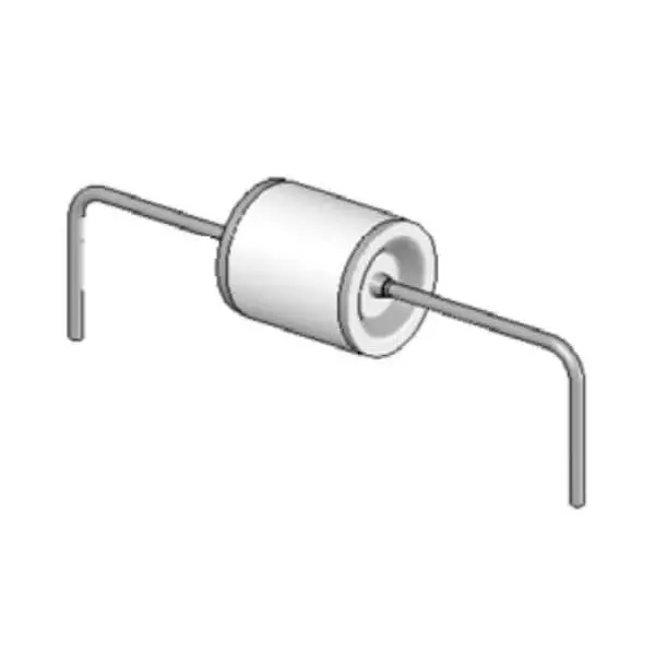 EPCOS EHV6x Series Gas Discharge Tubes 2 Electrode 3 kA 3.6 kV Axial Termination Style 6x7 mm, B88069X2083B252