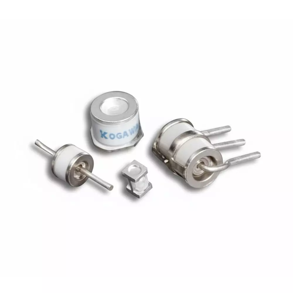Littelfuse GTCx28-R Series Gas Discharge Tubes 2 Electrode 5 kA 800 V Axial Termination Style 8x6 mm, GTCA28-801M-R05