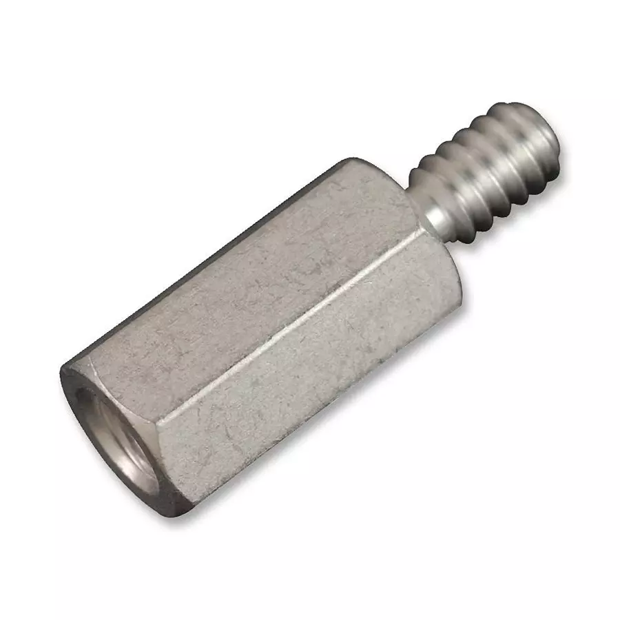 KEYSTONE SPACER/STANDOFF, HEX, AL, 6.4MM X 9.5MM, 8400