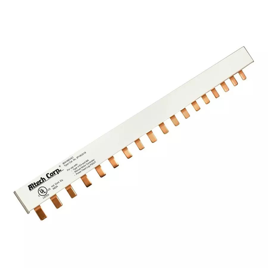 ALTECH Busbar, Motor Ctrl/Prot, 12Pin, 3Ph, 80A, 3P18U3/12