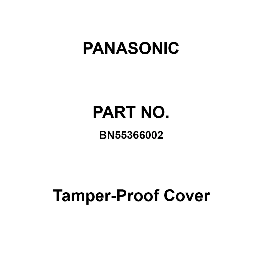 Panasonic Tamper-Proof Cover Plastic 85 x 125 mm, BN55366002