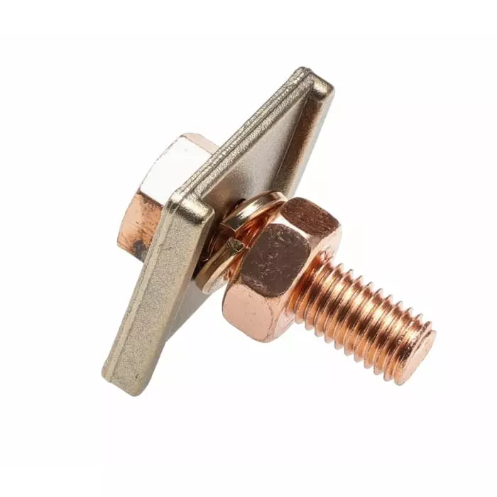 WJ Furse Copper Earth Clamp Max. Conductor Size 25x3 mm Nominal Rod dia. 10 mm 26 mm (Pack of 10)