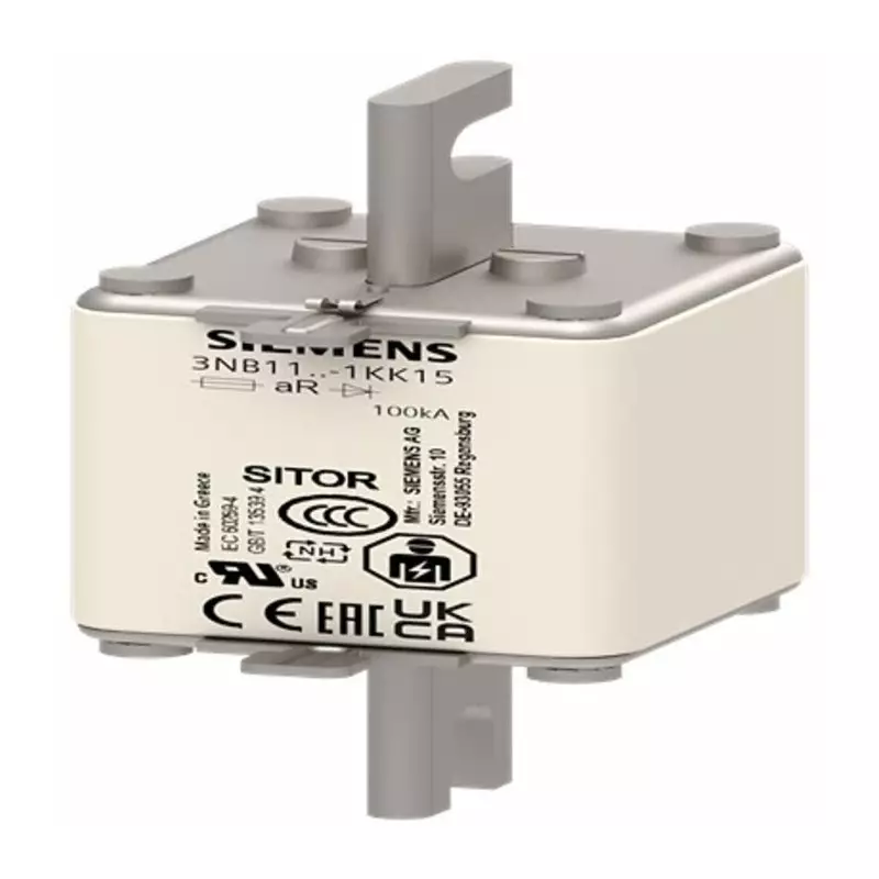 Siemens 450A Tag Fuse, 134mm, 1.1kV, 3NB1136-1KK15 (Pack of 3)