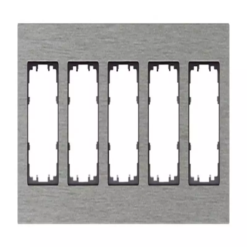 Siemens Aluminium 5 Gang Mounting Plate Aluminium Mounting Frame, 5TG1125-0