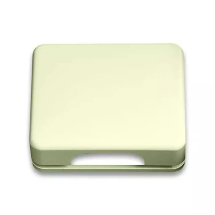 ABB White 1 Gang Plastic Kabel Cover Plate, 2CKA001710A2470