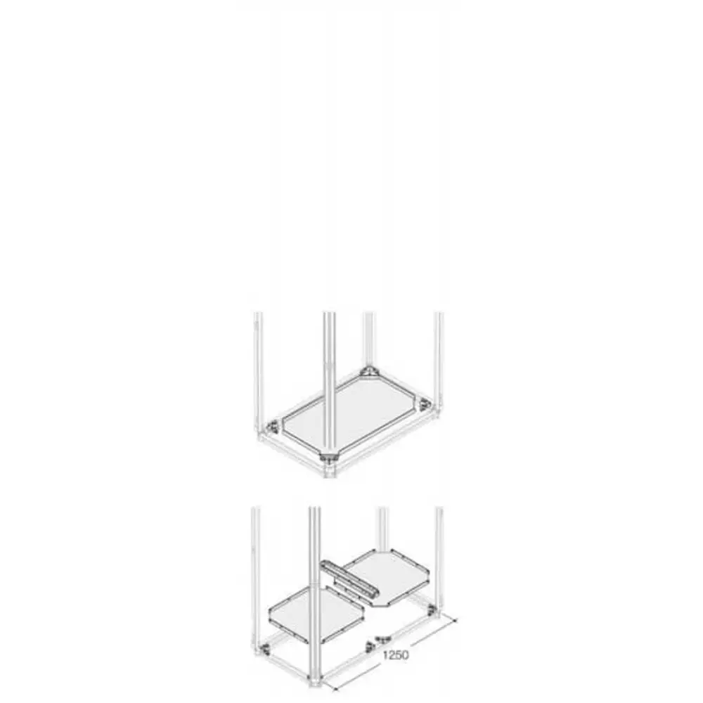 ABB 1STQ Series Pickled Steel Sheet Base Panel for Use with Modular Boards - System Pro E Power, 800 x 300mm, 1STQ007192A0000