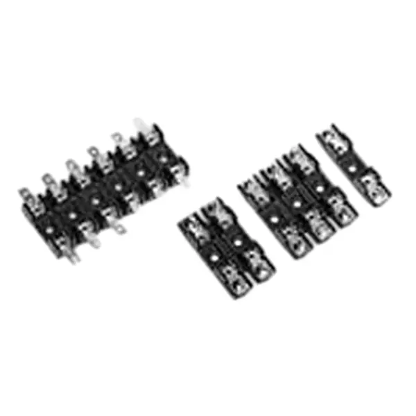 EATON Fuse Block Chassis Mount 3 Pole 20 Amp, BK/S-8202-3-R