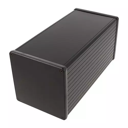 Hammond Enclosure Aluminum 220 mm Length, 1455NS2201BK