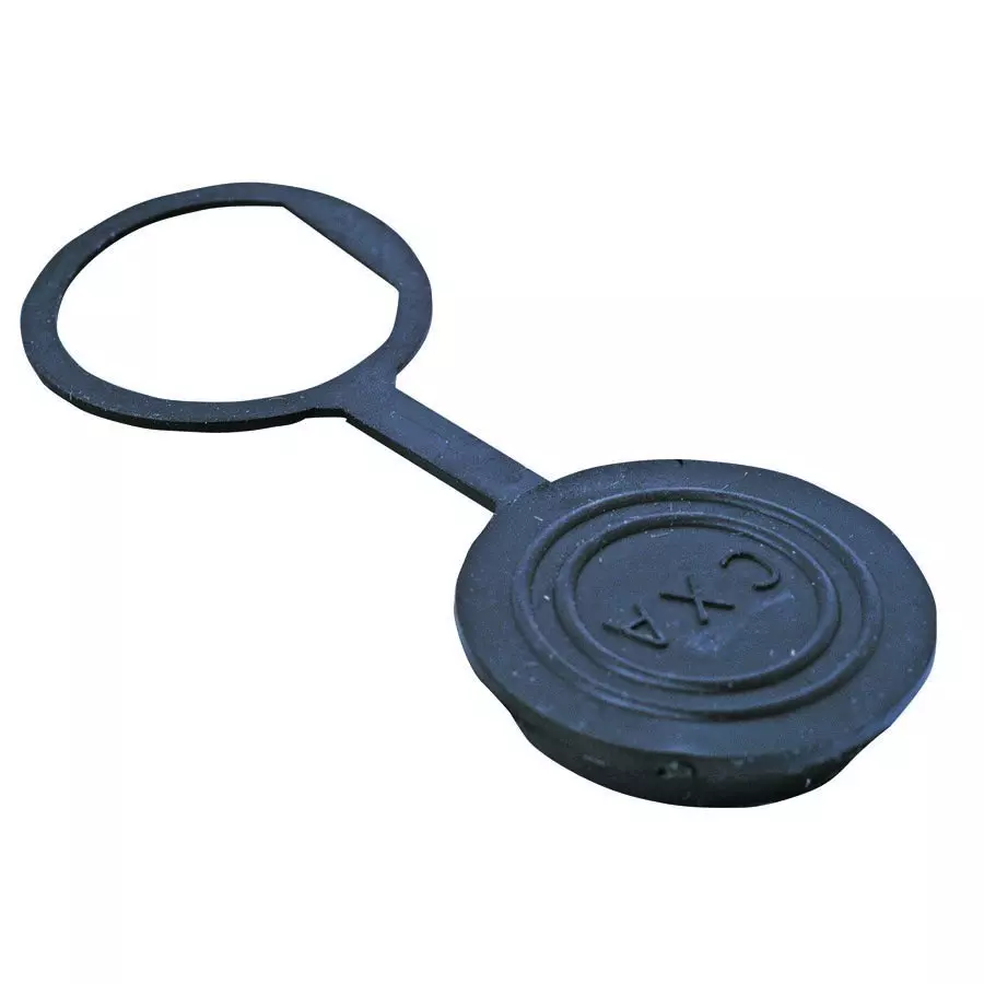 SWITCHCRAFT/CONXALL DUST CAP, RUBBER, BLACK, CIRCULAR CONN, 6295