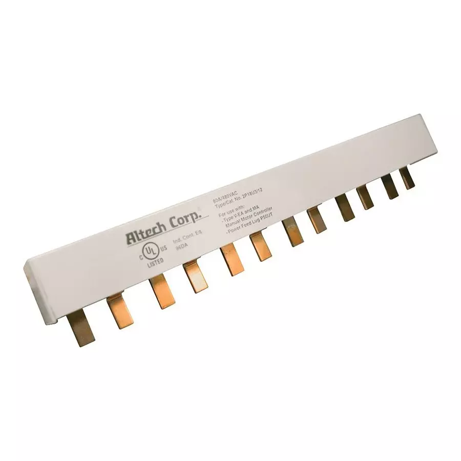ALTECH Busbar, Motor Ctrl/Prot, 8Pin, 2Ph, 80A, 2P18U3/8