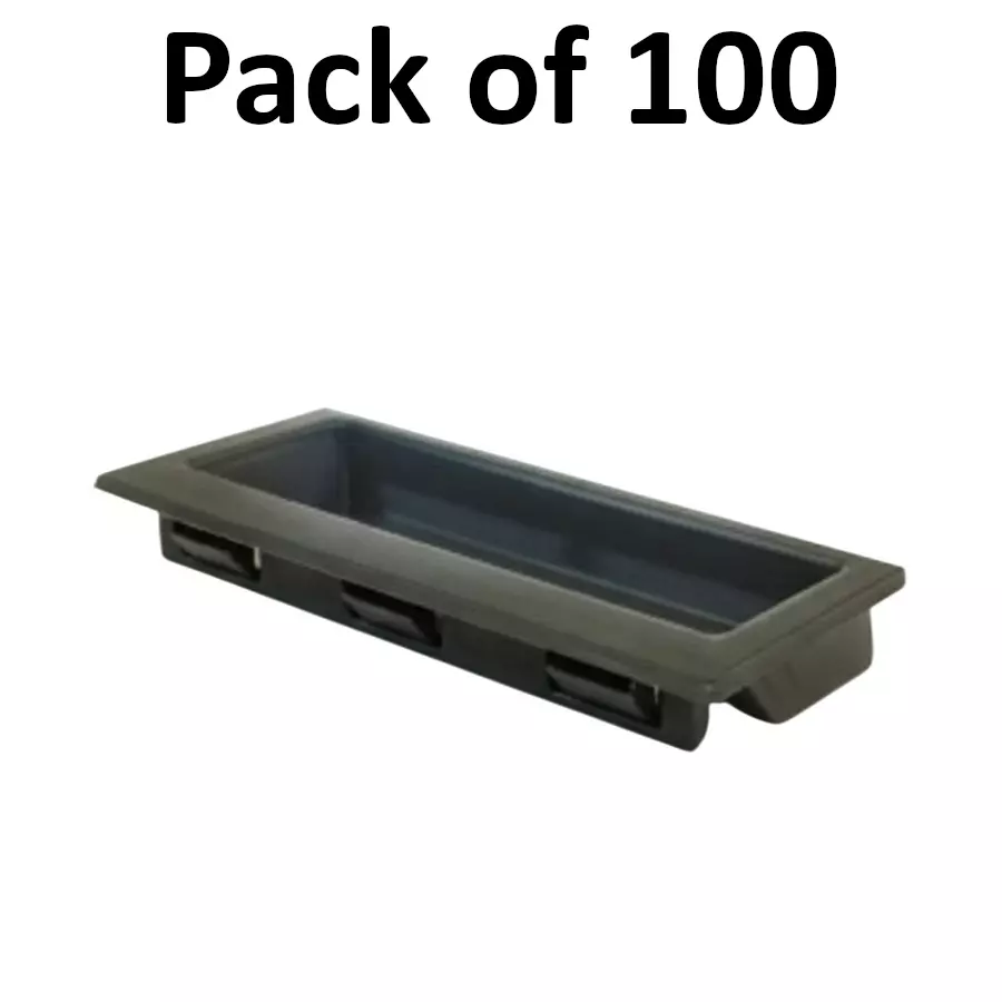 Elettro Small Pocket Handle Black Polyamide 6 Plastic Body, Size 94x42x17 mm, ETPL-07 (Pack of 100)