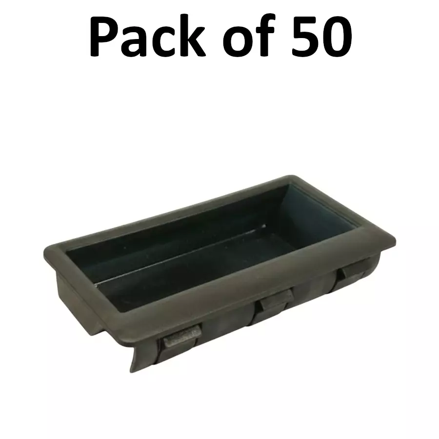 Elettro Big Pocket Handle Black Polyamide 6 Plastic Body, Size 109x51x25 mm, ETPL-07-1 (Pack of 50)