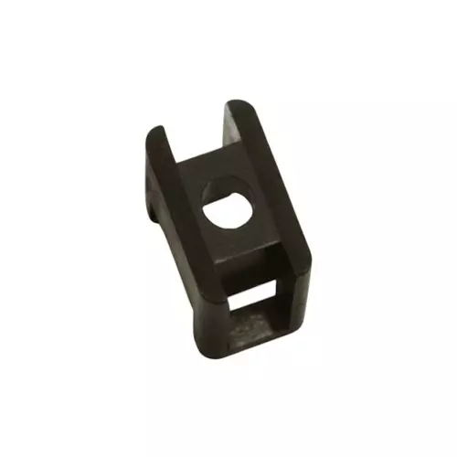 Elettro Screw Type Tie Mount Black Polyamide 6 Plastic Body, Size 22.5x16x9.8 mm, ET4(PA) (Pack of 100)