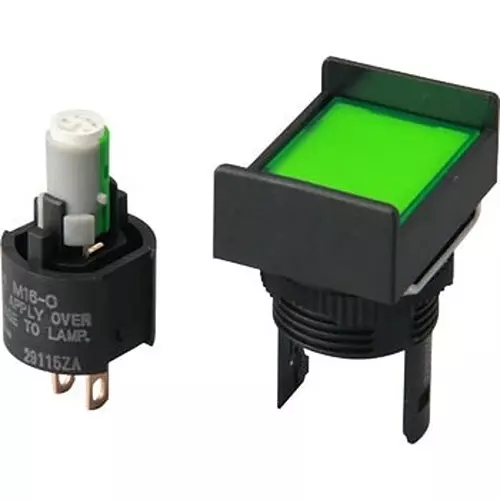 Omron Cylindrical Type Rectangular Solder Terminal AC/DC 12 V Rated Voltage, M16-JG-12D