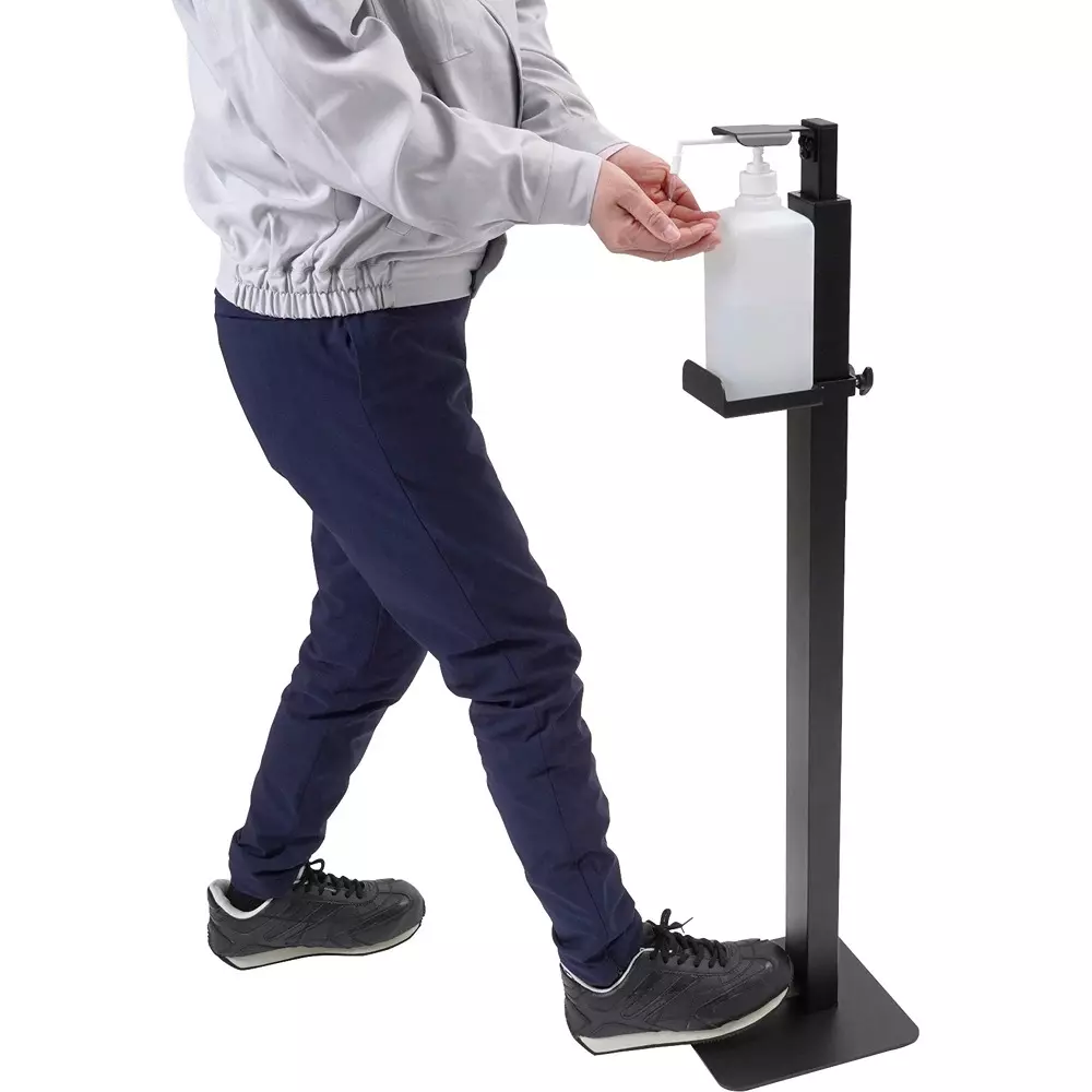 monotaro-foot-operated-disinfectant-stand-with-bottle-mn-as1w