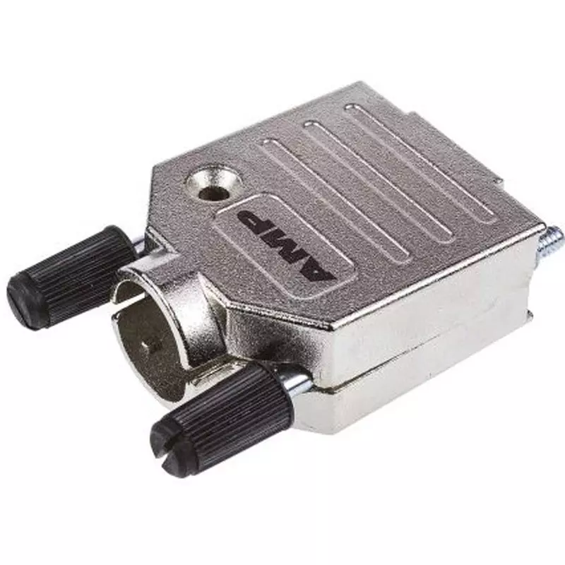 TE CONNECTIVITY D-Sub Backshell Straight Connection Direction Zinc Material Yes Strain Relief, 5-1478762-1 (Pack of 100)